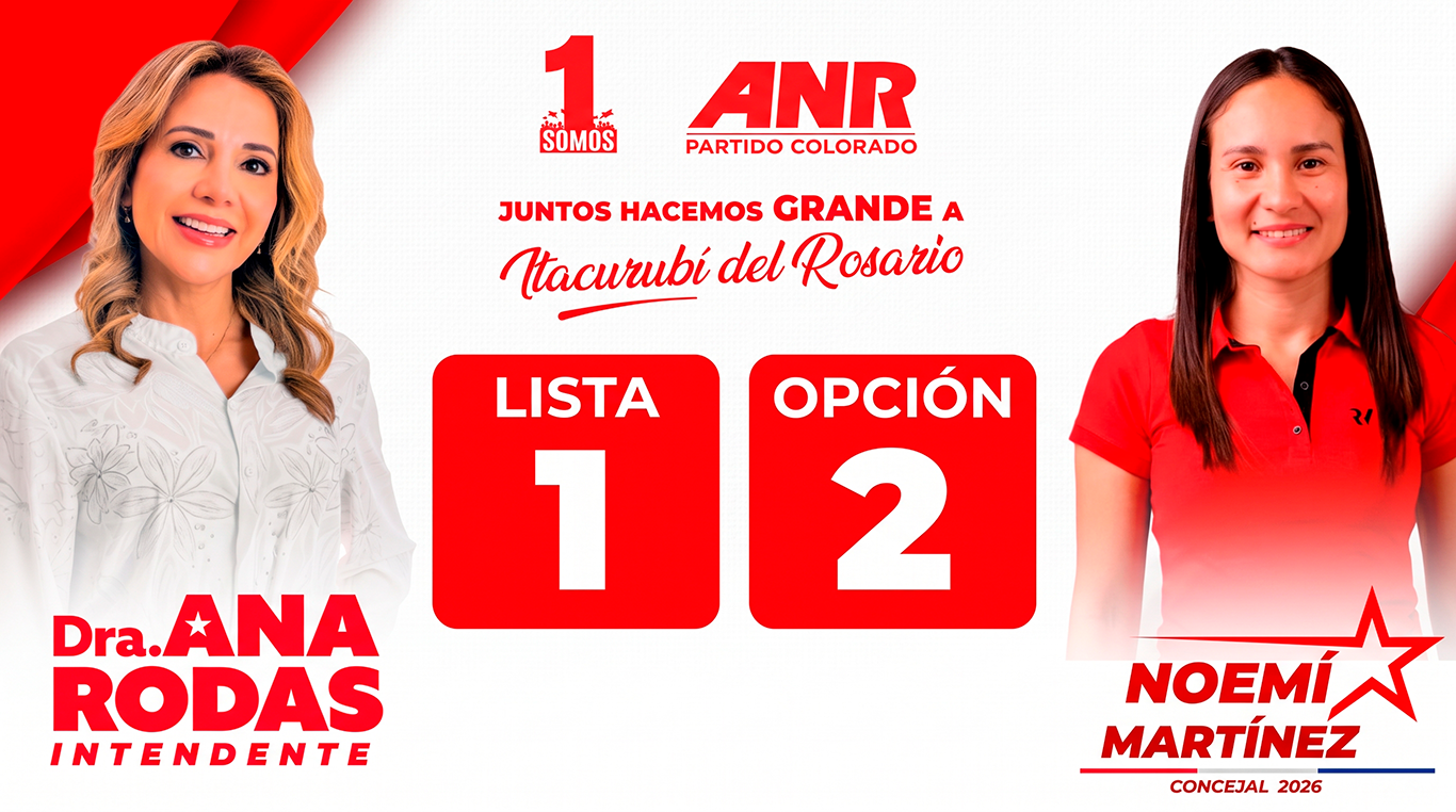 Noemí Martínez Concejal - Lista 1 Opción 2 - ANR Itacurubí del Rosario